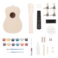 thumbnail image 1 of Juego de ukulele semiterminado de 21 pulgadas, kit de ukulele para pintar, kit de ukulele sin terminar., 1 of 6