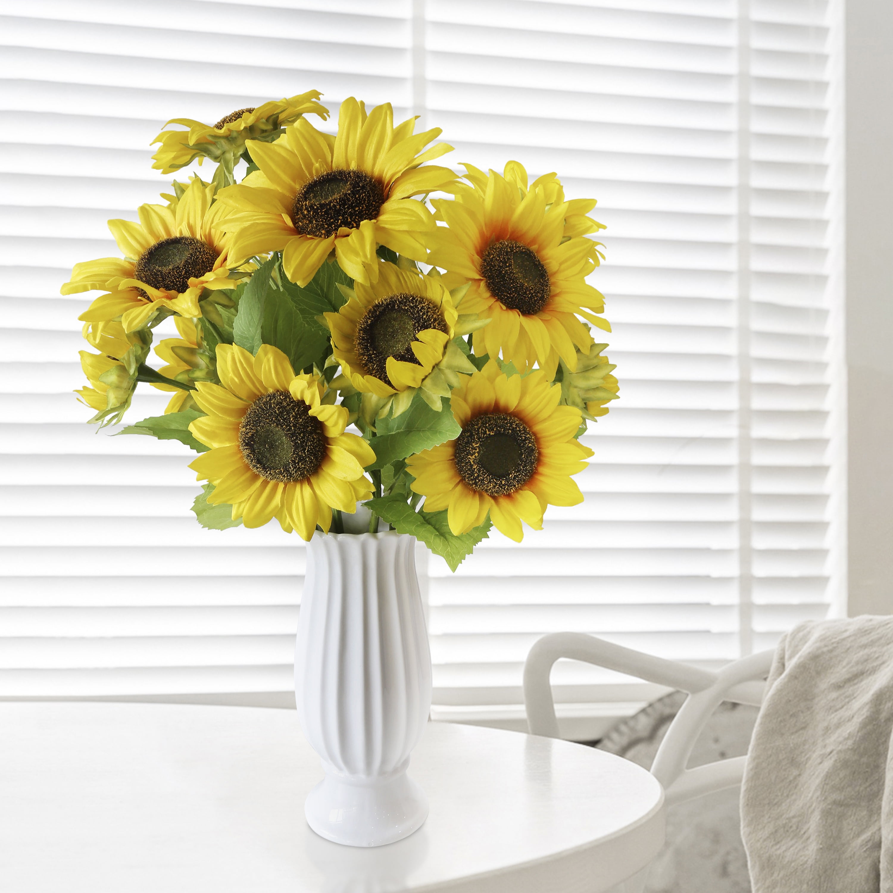 Mainstays Artificial Silk Yellow Sunflower Indoor Bouquet