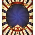 thumbnail image 3 of Ambesonne Vintage Duvet Cover Set, Circus Poster Image, 2-Calking, Pale Yellow Navy Blue, 3 of 7