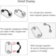 thumbnail image 5 of Juego de 2 soportes magnéticos para gafas de cristal transparente y negro, 5 of 5