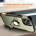 thumbnail image 4 of FIEWESEY for iPhone 13 Pro 6.1 Inch Case, Anti-Scratch Shockproof Case 360 Degree Rotation Finger Ring Holder Kickstand [Work with Magnetic Car Mount] for iPhone 13 Pro 6.1 Inch(Gold), 4 of 7