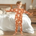 thumbnail image 6 of Orange Owl Branch Cotton Pajamas 2 Piece Set Sleepwear Soft and Comfortable Homewear Nightwear, 6 of 7