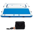 thumbnail image 2 of Danrelax 10'x8' Inflatable Floating Dock, 3mm EVA Mat, Electric Pump, Fits 10, for Lakes, Pools, 2 of 8