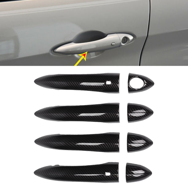 Otros Accesorios 8 Piezas Cubierta de la Manija de la Puerta Exterior Patrón de Fibra de Carbono con Orificios Reemplazo para Giulia 2017-2020 Otros Accesorios Exterior Automotriz ANGGREK Otros