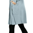 thumbnail image 4 of J. METHOD Women's Open Front Long Sleeve Cardigan Casual Basic Lightweight Soft Sweater with Slouchy Pockets NEWJ1440 Blue Grey L, 4 of 5