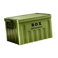 thumbnail image 4 of Caja de almacenamiento con tapa, caja utilitaria y asas, contenedor grande multifuncional para Verde, 4 of 9