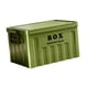 thumbnail image 4 of Caja de almacenamiento con tapa, caja utilitaria y asas, contenedor grande multifuncional para Verde, 4 of 9