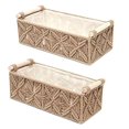 thumbnail image 1 of Cesta de almacenamiento de macramé, cestas de decoración bohemia para organizar, cesta decorativa tejida para encimera, cesta de papel higiénico B, 1 of 6