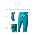 thumbnail image 5 of Members Only Valencia Jogger Scrub Pants for Women - Teal - S, 5 of 7