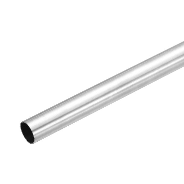 Tubo de Acero Inoxidable 304 Uxcell, 14mm OD 15mm ID 305mm Longitud Tubo Recto Metálico Sin Costura Tubo Soldable de 0.5mm para Proyectos de Industria y Bricolaje (0.55"ODx0.59"IDx12"L)