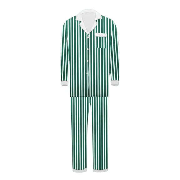 Zwiiyzr Family Christmas Pajamas Matching Sets Onesie Printed Long Sleeve Hooded Pajamas Jumpsuit Parent-Child Warm Set Wear Dad Green-Dad