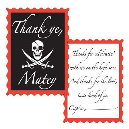 Pirate Thank You Notes (envelopes included) (8/Pkg)
