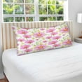thumbnail image 4 of Pink Floral Pillowcase Standard Size, Super Soft Pillow Shams Covers, Plush Cozy Pillow Cases with Zipper, 20" X 26"（157） Home Decor Gifts, 4 of 6