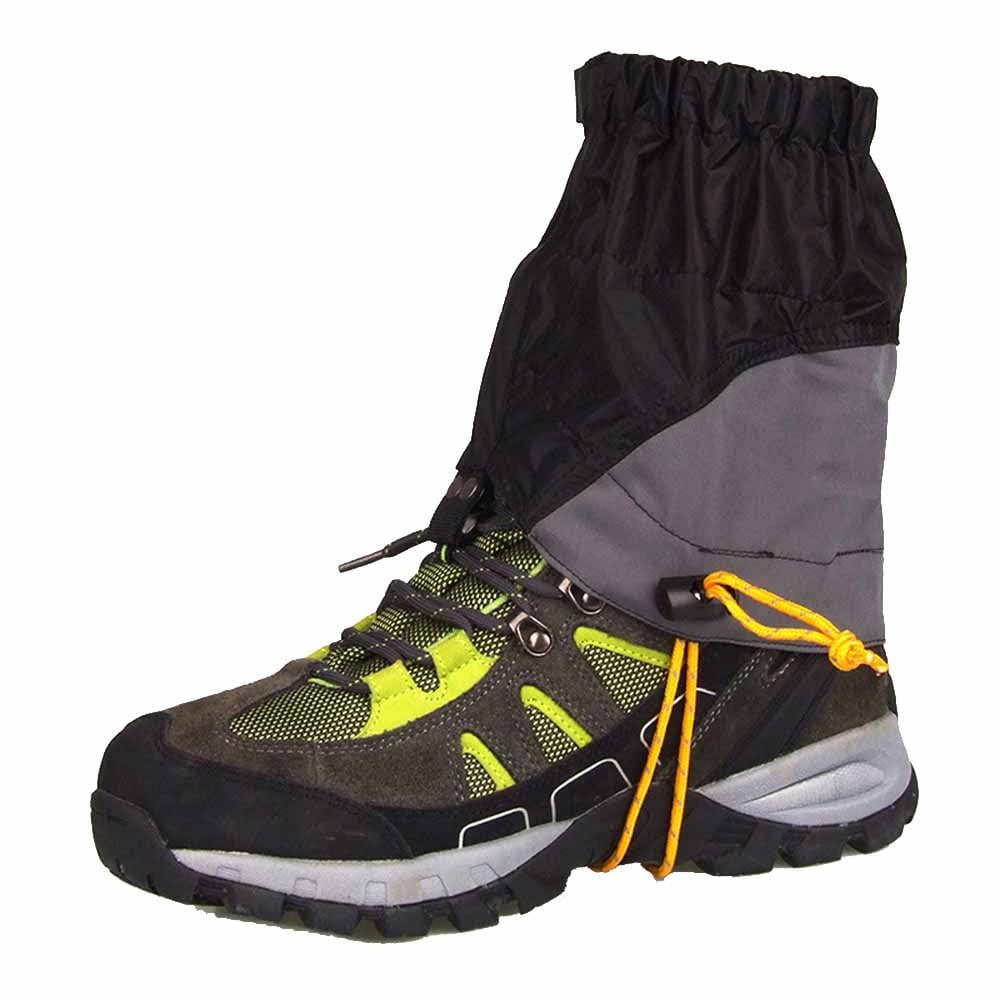Outdoor Silicon Coated Nylon Gaiters Leg Protection Guard Climbing Trekking Y3F2 