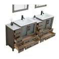 thumbnail image 7 of Vanity Art 84" Double Sink Freestanding Bathroom Vanity Set with Ceramic Top and Mirror, 7 of 7