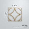 thumbnail image 2 of Ekena Millwork 11 3/8"W x 11 3/8"H x 1/4"T Small Crosby Decorative Fretwork Wood Wall Panels, Red Oak, 2 of 14