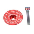 thumbnail image 1 of Tapas superiores de auriculares de bicicleta portátiles, cubierta de horquilla delantera de 1 1/8 ", aleación de aluminio, cubierta de vástago de Rojo DYNWAVEMX Sombrero de copa para auriculares de bicicleta, 1 of 6