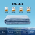thumbnail image 2 of Sonive 90" × 90" Cooling Blanket for Hot Sleepers, Double-Sided Summer Blanket, Cool-Touch Fabric, Machine Washable (Queen, Blue), 2 of 7