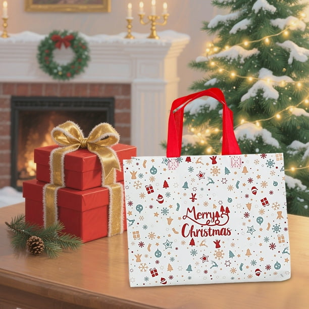 Decoraciones navideñas, adornos navideños, regalos navideños, bolsas de regalo navideñas de tela no tejida.