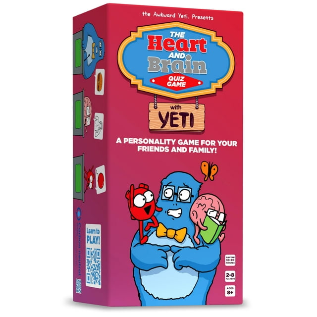 The Awkward Yeti Heart And Brain Card Game Un juego familiar para niños y adultos Divertidos naipes terapéuticos para noches de juegos con familiares de niños y adolescentes Nuevo juego para niños Con