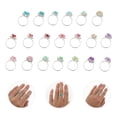 thumbnail image 3 of KAKOWELY 20Pcs Simulation Diamond Ring Girls Finger Rings Playthings (Random Color),0.98"X0.71"X0.24", 3 of 4