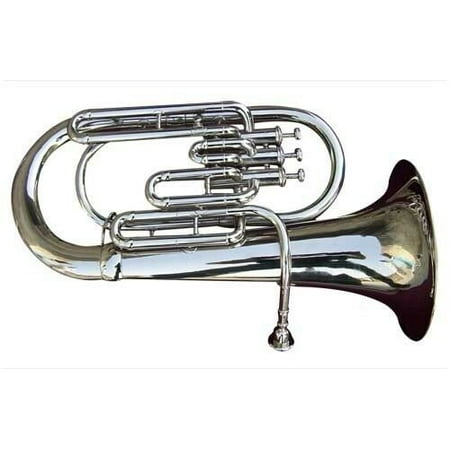 SUPERB**Best Deal! Brand New Silver Bb Euphonium With Free Hard Case+ Mouthpiece