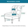 thumbnail image 6 of LKJYER Armless Accent Chair Slipcovers, Stretch Armless Chair Cover Modern Slipper Chairs Cover for Living Room Bedroom Home Hotel, 6 of 7