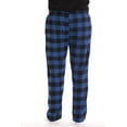 thumbnail image 3 of #followme Men's Flannel Pajamas - Plaid Pajama Pants for Men - Lounge & Sleep PJ Bottoms (Royal - Buffalo Plaid, 3X-Large), 3 of 3