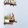 thumbnail image 2 of Retro Wall Pipe Shelf Bracket Hanger Shelf Home Decoration Storage Holder, 2 of 13