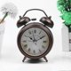thumbnail image 5 of Hd Glass Lens Metal Alarm Clock With Night Light European Retro Alarm Clock Silent Quartz Movement Hd Glass Desk Clock 8.8 X 12.5 X 4.5cm, 5 of 5