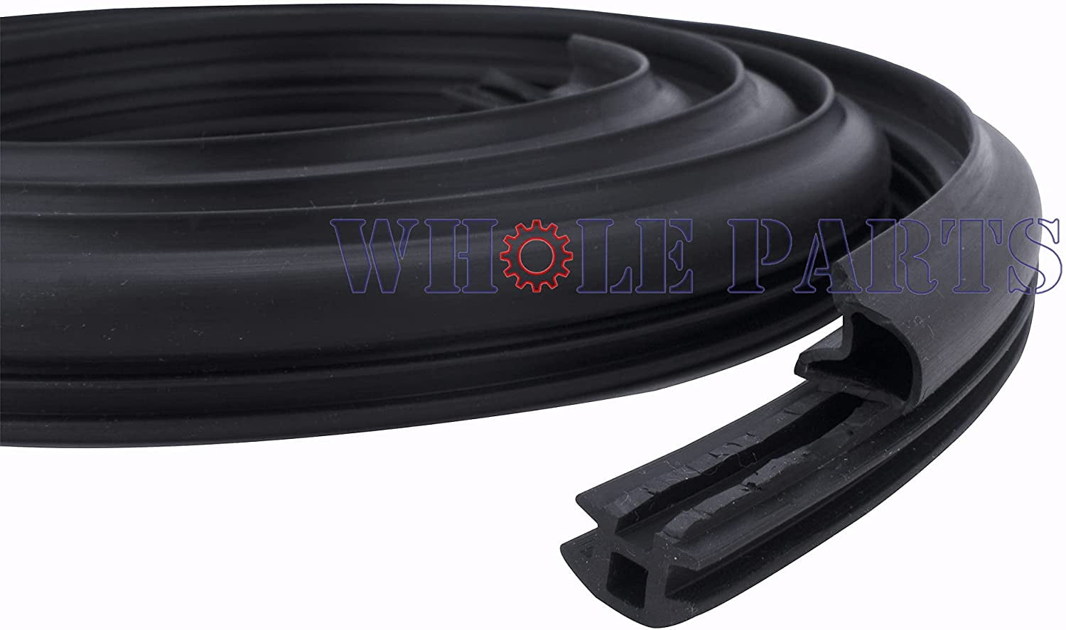 Whole Parts Dishwasher Door Seal (Black) Part # WP99003337 - Replacement & Compatible w/Some Whirlpool Dishwashers
