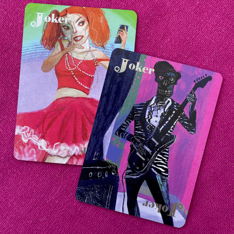 Bag of Bones Playing Cards - Premium Silver Edition by Artiphany John Littleboy