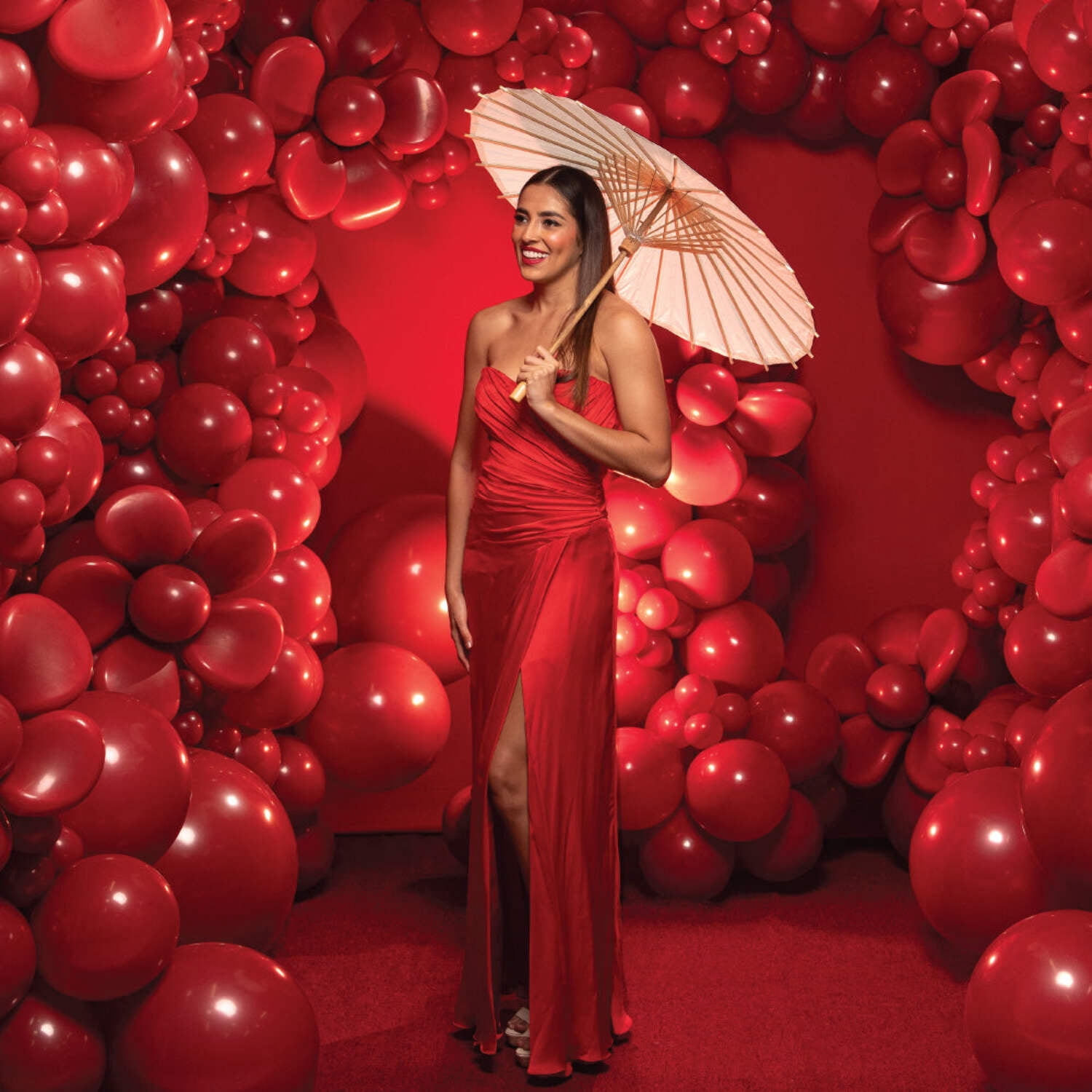 18 inch Sempertex Deluxe Imperial Red Latex Balloons (25 Pack) - Party Supplies Decorations
