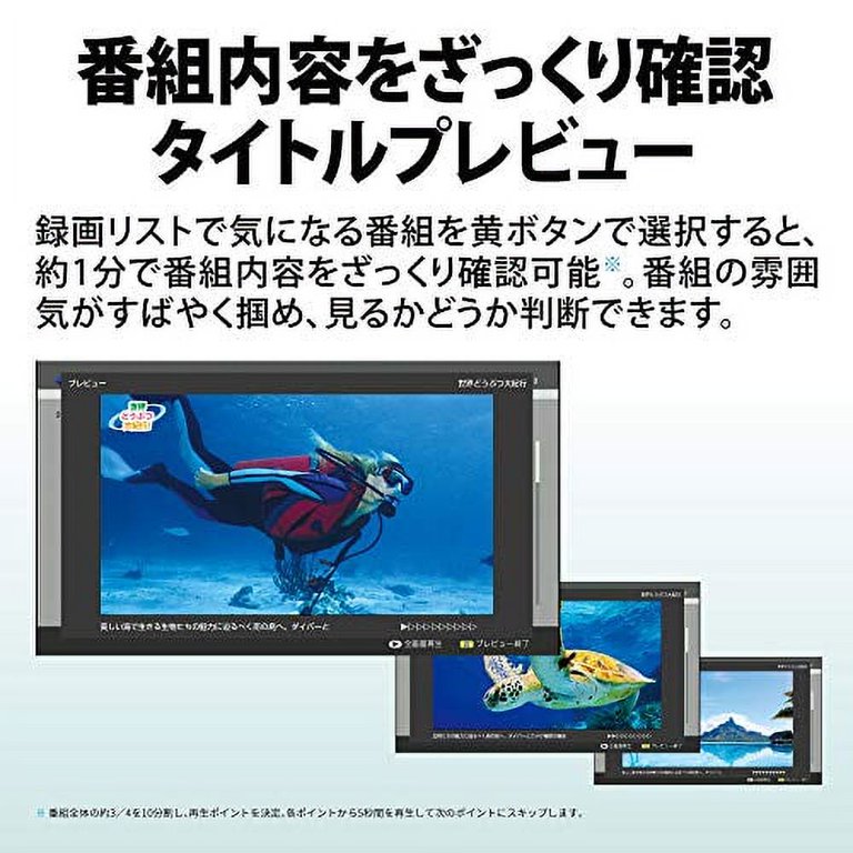Sharp 2TB 2 programs simultaneous recording Blu-ray recorder  