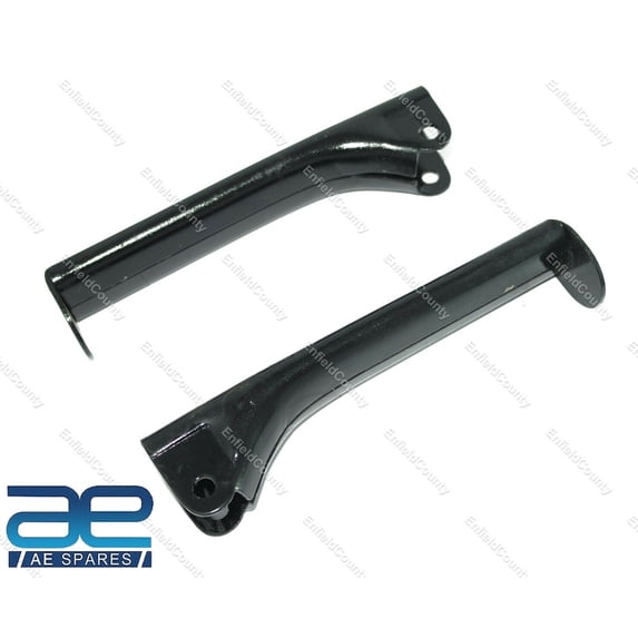 Pair Rear Pillion Footrest Rod Steel Black for Norton 16h Es2 Model 7