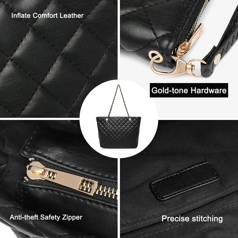 Quilted Sling Bag with Metal Chain Strap