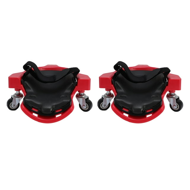 1 Paire de Genouillères Roulantes Type Creeper avec Roulettes à Rotation Complète à 360 Degrés et Plateau à Outils, Genouillères de Garage sur Roulettes Pivotantes pour Atelier à Domicile Réparation Auto Entretien