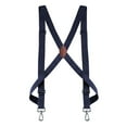 thumbnail image 3 of Men Women Adjustable Suspenders with Swivel Hooks Shaped Side Suspenders , Dark Blue, 3 of 9