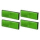thumbnail image 1 of Reflector universal de 4 piezas de 3,46 "x 1,26" - Reflector rectangular de seguridad para motocicleta y bicicleta que aumenta la visibilidad y la seguridad en la carretera - Plástico verde, 1 of 8