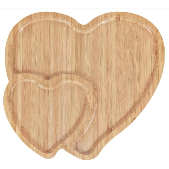 Heart Shaped Charcuterie Board, Heart Cutting Board Serving Platter Valentines Cheese Tray for Valentine's Day Decor Kitchen Accessories 10.6" L x 10.6" W
