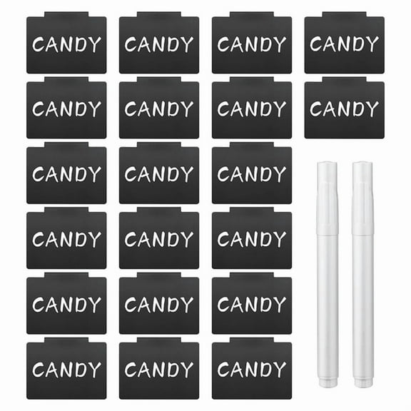 Basket Labels Clip on for Storage Bins - Plastic Removable Bin Dry Erase Labels,22PCS