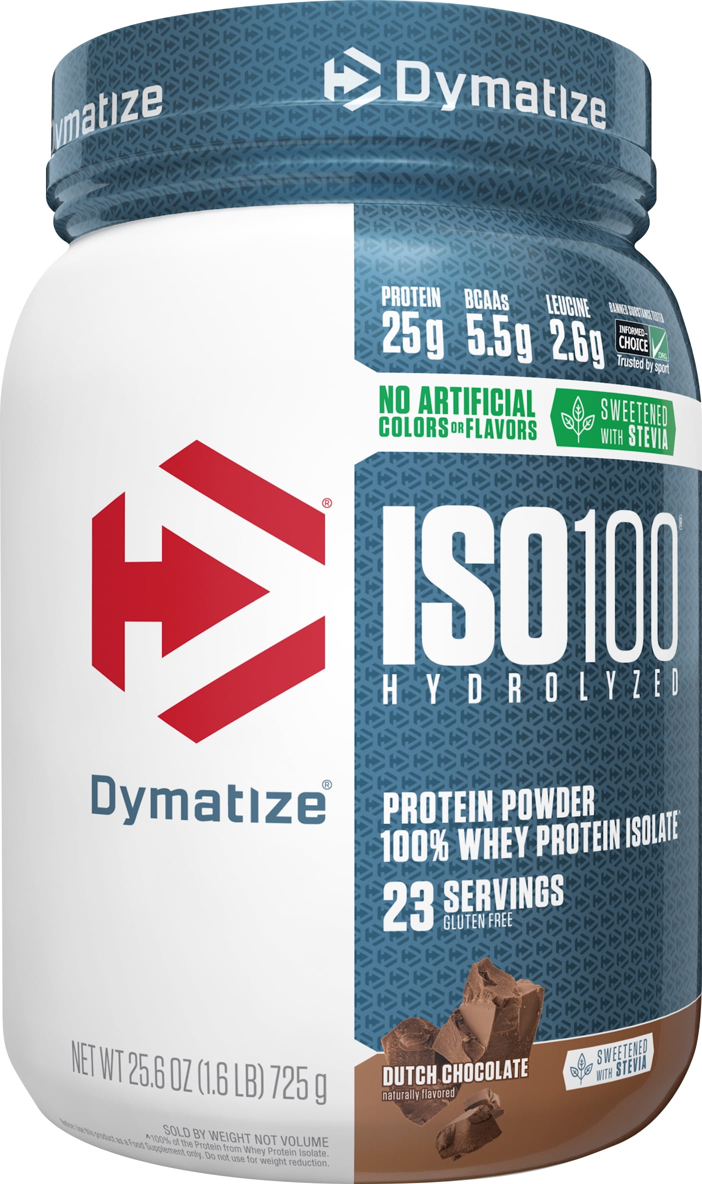 Dymatize Natural ISO100 Hydrolyzed Whey Isolate Protein Powder, Dutch