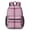 Pink and Black, variant on Black and White Checkered Pattern 17" School Backpacks for Teens,Waterproof Oxford Fabric,S-Shape Padded Straps for School,Travel,Hiking,Camping