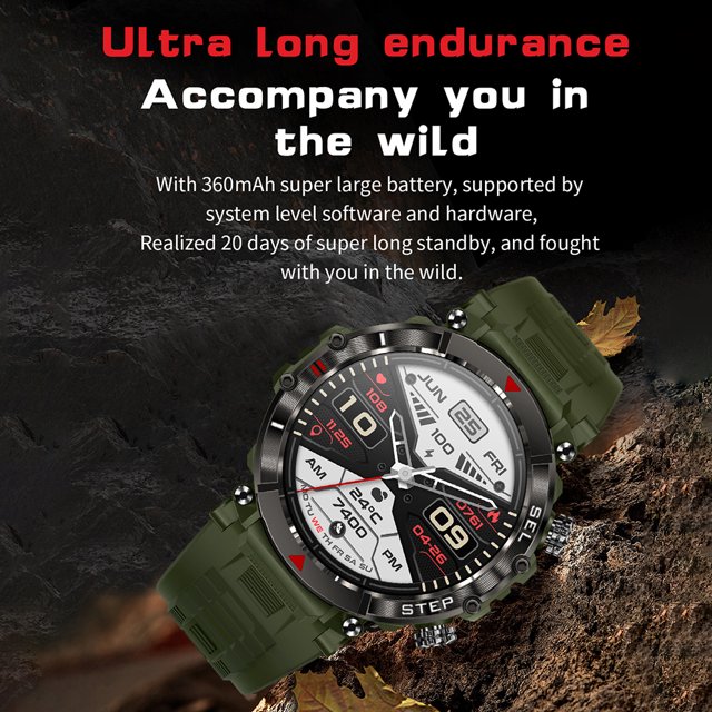 Reloj Inteligente Reloj inteligente CF11 de 1,39 pulgadas con carga magnética compatible con Bluetooth 5.2 (verde)