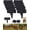 Deep Black, variant on 10/20/40PCS Landscape Edging Stone, Imitation Stone Garden Fence, Faux Stone Garden Edging Border, Garden Edging Border Stone for Flower Beds, Interlocking Decorative Edging Stones Lawn Border