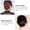 thumbnail image 3 of Vintage Negro Rosa Flor Estilo Rhinestone Clip de pelo Retro Horquilla Accesorios para el cabello para mujeres niñas, 3 of 5