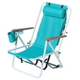 thumbnail image 6 of Ambifirner Beach Chair for Adults - Folding Heavy Duty Camping Chair with Pockets, Cup Holder, and Adjustable Height - Beach Lounge Chair for Outdoor and Travel, 6 of 9