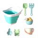 thumbnail image 1 of Plastic Sand Bucket Sand Tool Toy Set Foldable Bucket Shovel Sand Mould Set For Children Creative Outdoor Sand Play Toy Orange, 1 of 4