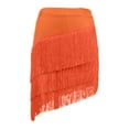 thumbnail image 4 of Angala Carnival Fringe Skirt Bohemian Style Asymmetrical Hem Mini Skirt With Flowy Tassel Details For Casual Party Wear Beautiful Stylish Women's Skirt, 4 of 4