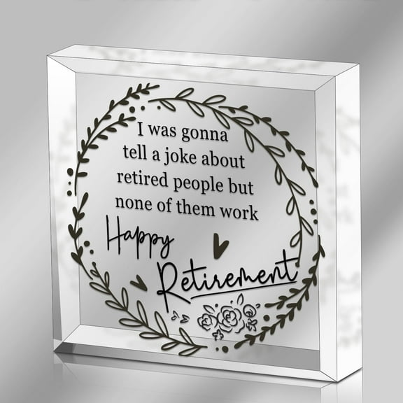 Happy Retirement Gifts for Women, Farewell Gifts for Coworker, Going Away Gifts for Friends Teacher Boss, Funny Retirement Keepsake for Desk Decor, Inspirational Gifts for Retired Women